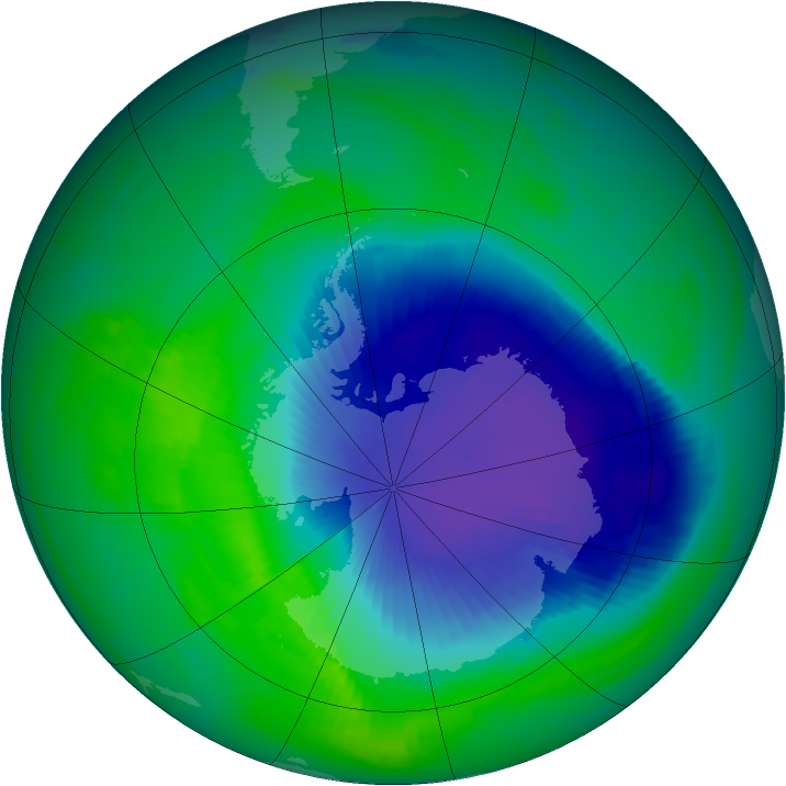 Ozone Map 1998-11-16